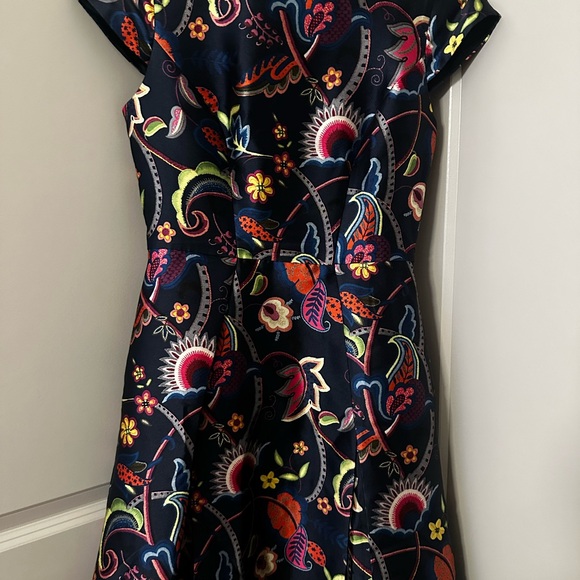 Ted Baker London Navy Floral Mini Dress - Picture 6 of 7